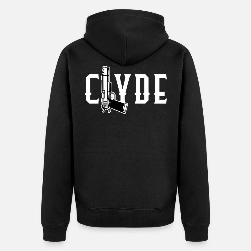 Bonnie & Clyde look partenaire - Veste à capuche bio Premium Unisexe - noir