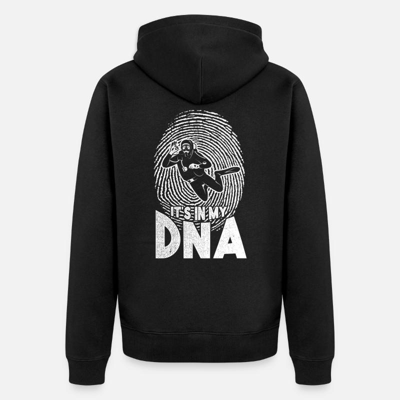 Plongeur plongée apnée apnée - Veste à capuche bio Premium Unisexe - noir
