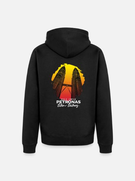 Kuala Lumpur Petrona's gift - Unisex Premium Organic Zip Hoodie - black