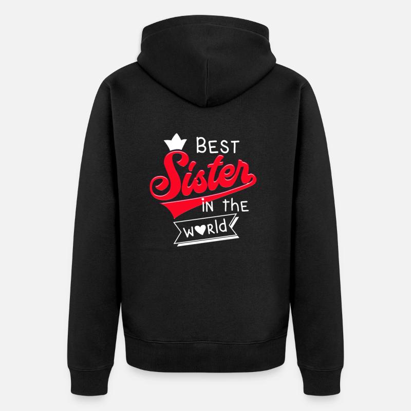 Sœur - Veste à capuche bio Premium Unisexe - noir