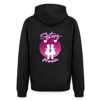 Sœur - Veste à capuche bio Premium Unisexe - noir - Dos - Nico (187cm)
