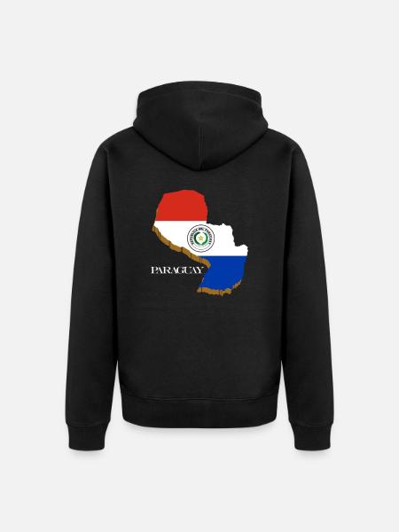 Paraguay - Unisex Premium Organic Zip Hoodie - black
