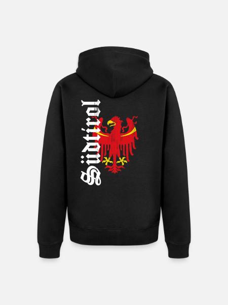 Alto Adige - Felpa con cappuccio ecologica premium unisex - nero