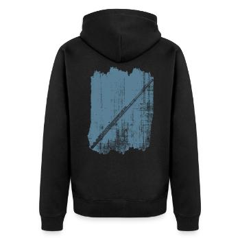 Instruments Flûte traversière - Veste à capuche bio Premium Unisexe - noir - Dos - Nico (187cm)