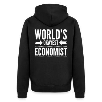 Économie Métiers Économiste Finance Gift K - Veste à capuche bio Premium Unisexe - noir - Dos - Nico (187cm)