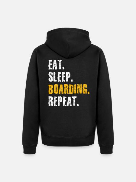 Snowboarding snowboarding - Unisex Premium Organic Zip Hoodie - black
