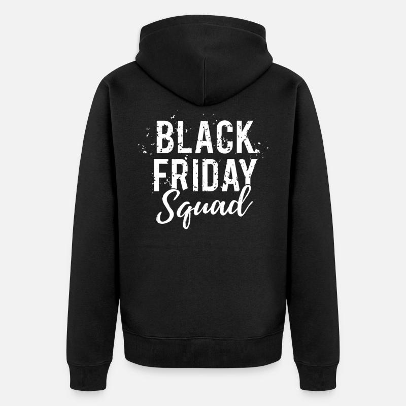 BlackFriday Squad Shopping Cadeau - Veste à capuche bio Premium Unisexe - noir