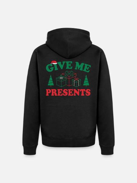Christmas - Unisex Premium Bio Zip Hoodie - Schwarz