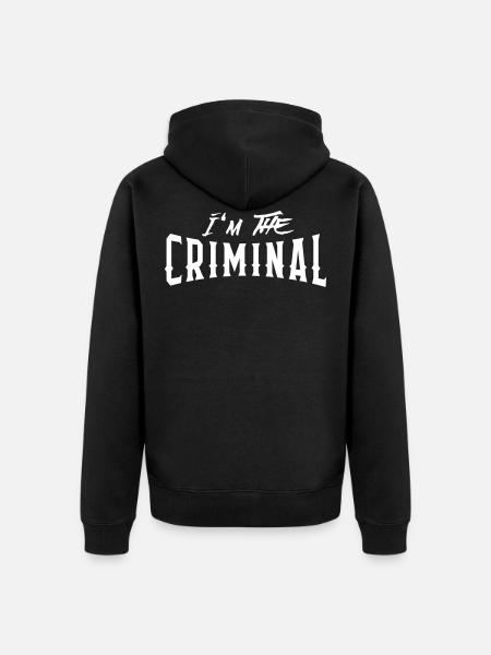 Criminal - Alibi Partnerlook P62 A - Veste à capuche bio Premium Unisexe - noir