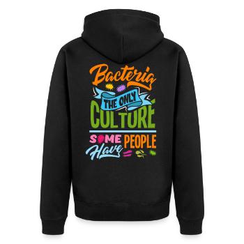 Biologie des bactéries Biochimie Chimie Microbiologie - Veste à capuche bio Premium Unisexe - noir - Dos - Nico (187cm)