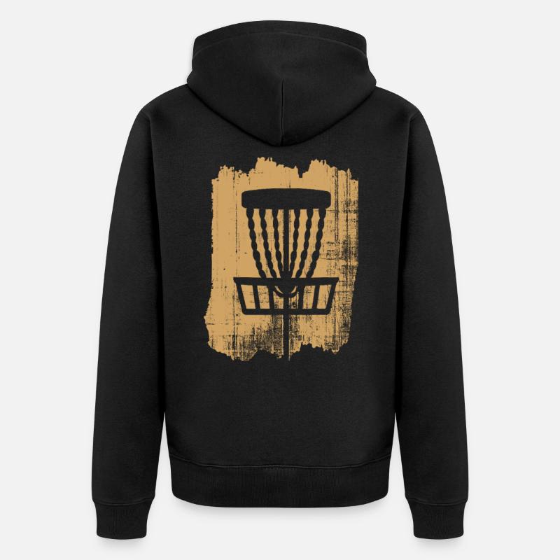 disc Golf - Veste à capuche bio Premium Unisexe - noir