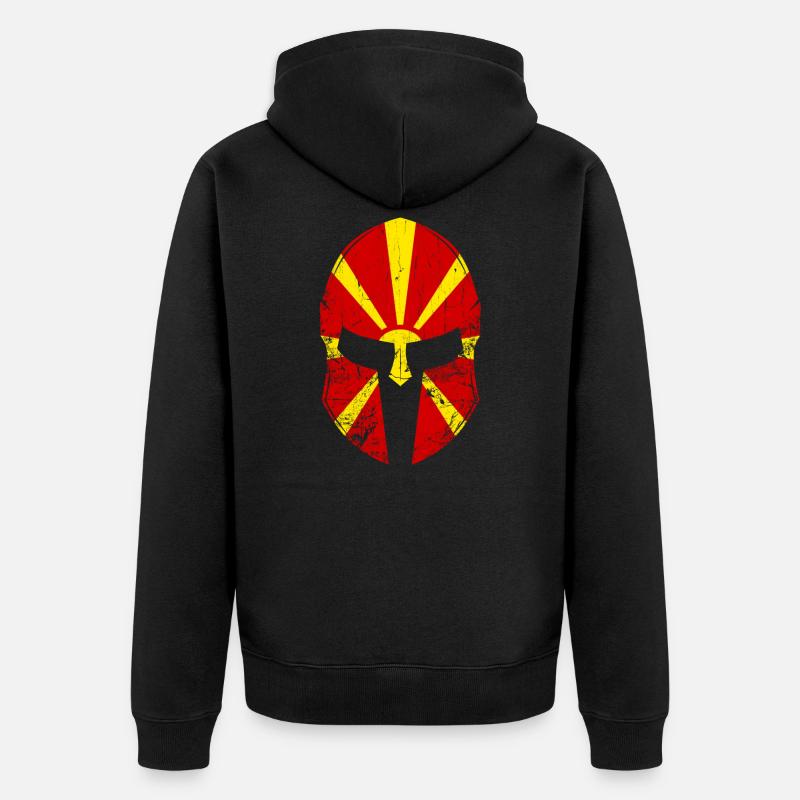 Macédoine Macédoine Macédoine Macedonia - Veste à capuche bio Premium Unisexe - noir