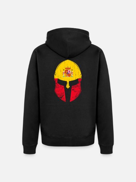 Spanien - Unisex Premium Bio Zip Hoodie - Schwarz