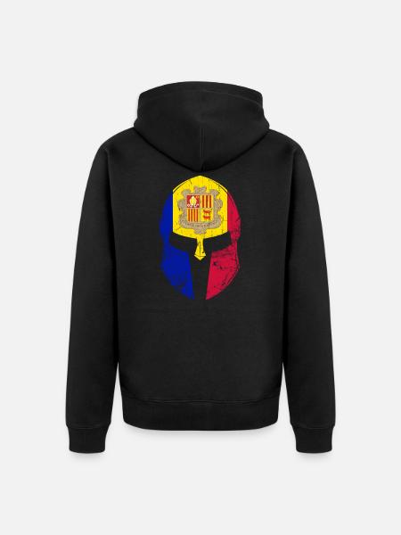 Andorra - Unisex Premium Organic Zip Hoodie - black