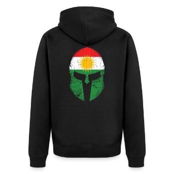 Kurdistan - Veste à capuche bio Premium Unisexe - noir - Dos - Nico (187cm)
