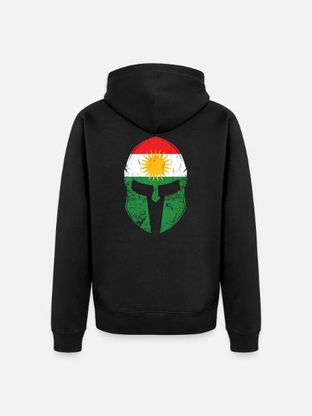 Kurdistan - Unisex Premium Organic Zip Hoodie - black