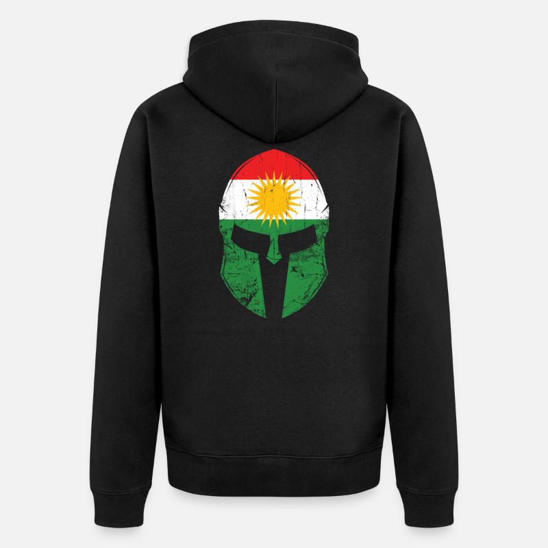 Kurdistan - Unisex Premium Bio Zip Hoodie - Schwarz