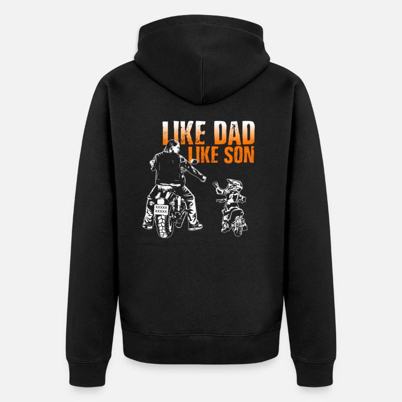Comme papa fils - Veste à capuche bio Premium Unisexe - noir