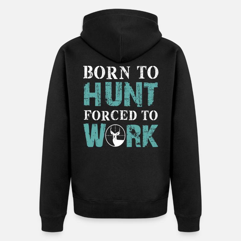 chasse - Veste à capuche bio Premium Unisexe - noir