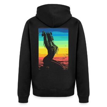 2reborn summer Bikini Beach Volleyball Girl Ibiza - Veste à capuche bio Premium Unisexe - noir - Dos - Nico (187cm)