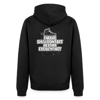 Baskets de contact de chaussure - Veste à capuche bio Premium Unisexe - noir - Dos - Nico (187cm)