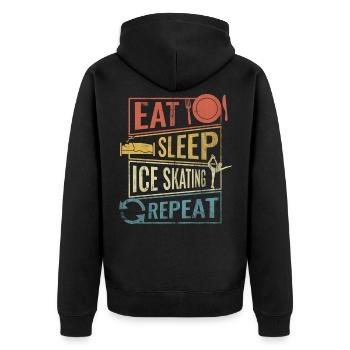 Patinage artistique patinage artistique - Veste à capuche bio Premium Unisexe - noir - Dos - Nico (187cm)
