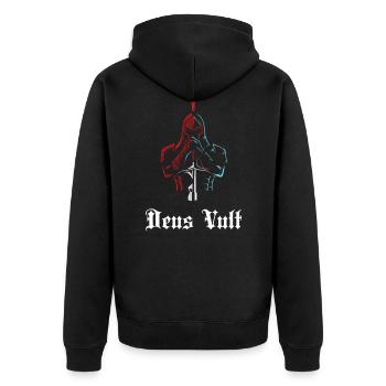 Chevalier - Veste à capuche bio Premium Unisexe - noir - Dos - Nico (187cm)