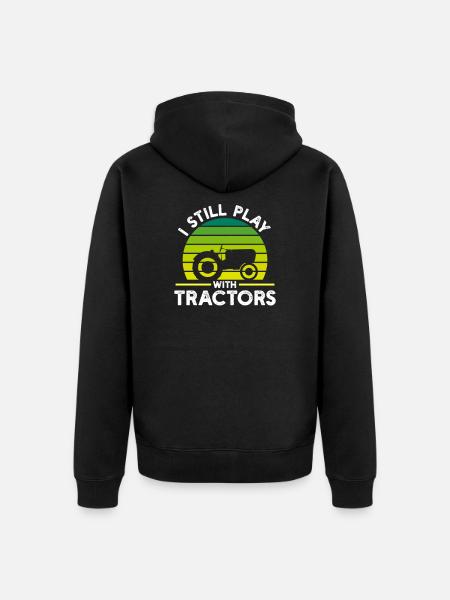 Traktor - Unisex Premium Bio Zip Hoodie - Schwarz