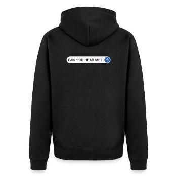 Can you hear me 2020 Home Office Call Cote - Veste à capuche bio Premium Unisexe - noir - Dos - Nico (187cm)