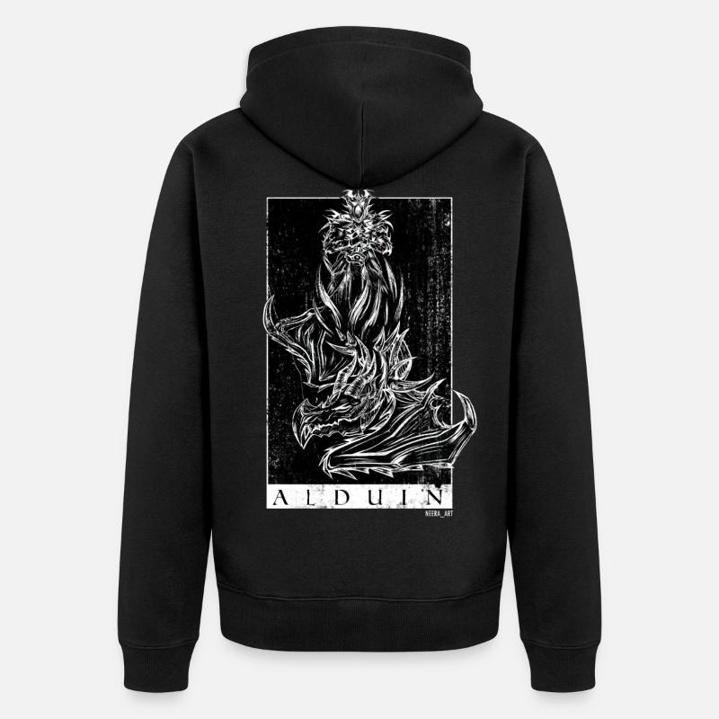 ALDUIN - Veste à capuche bio Premium Unisexe - noir