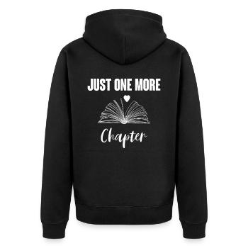 Encore un autre que les amateurs de livres de chapitre lisent - Veste à capuche bio Premium Unisexe - noir - Dos - Nico (187cm)
