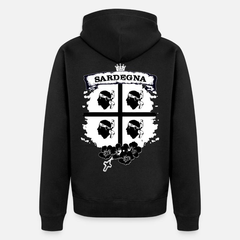 Sardaigne - Veste à capuche bio Premium Unisexe - noir