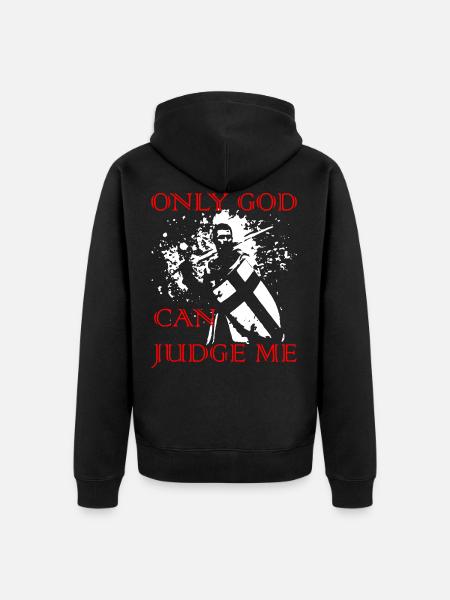 2reborn Crusader Templar Crossknight knight - Unisex Premium Organic Zip Hoodie - black