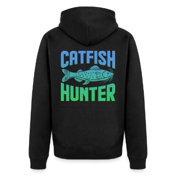 Wels Chasseurs amusant jeu de mots Wels Meme Wels Jour - Veste à capuche bio Premium Unisexe - noir - Dos - Nico (187cm)