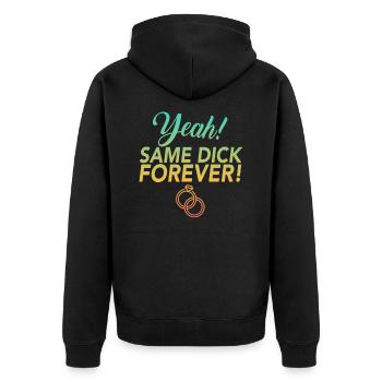 JGA Jungesellinnen Adieu Same Dick Forever - Veste à capuche bio Premium Unisexe - noir - Dos - Nico (187cm)