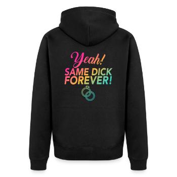 JGA Jungesellinnen Adieu Same Dick Forever - Veste à capuche bio Premium Unisexe - noir - Dos - Nico (187cm)