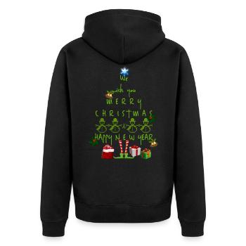 Noël Noël Noël Noël - Veste à capuche bio Premium Unisexe - noir - Dos - Nico (187cm)