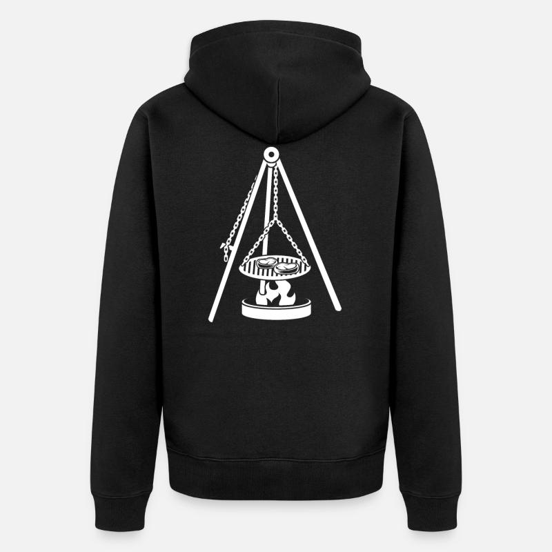 Sarre Schwenken Saarland Schwenkgrill - Veste à capuche bio Premium Unisexe - noir
