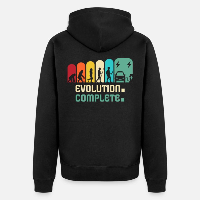 Eauto E-Auto Elektroauto - Unisex Premium Bio Zip Hoodie - Schwarz