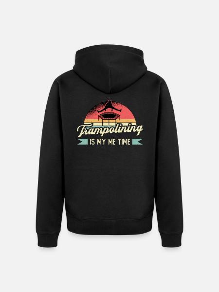 Trampolines Trampoline Trampoline Jumper Gift - Unisex Premium Organic Zip Hoodie - black