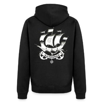 Aabenraa Danemark - Veste à capuche bio Premium Unisexe - noir - Dos - Nico (187cm)