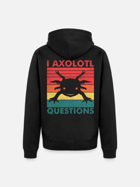Axolotl - Veste à capuche bio Premium Unisexe - noir