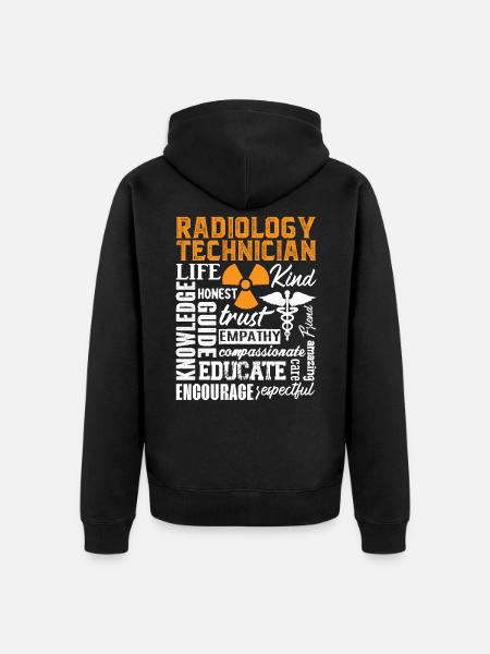 Técnico en Radiología Rayos X Técnico en Radiología - Chaqueta con capucha prémium ecológica unisex - negro