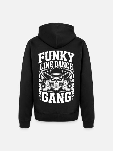 Funky Line Dance Gang - Unisex Premium Organic Zip Hoodie - black