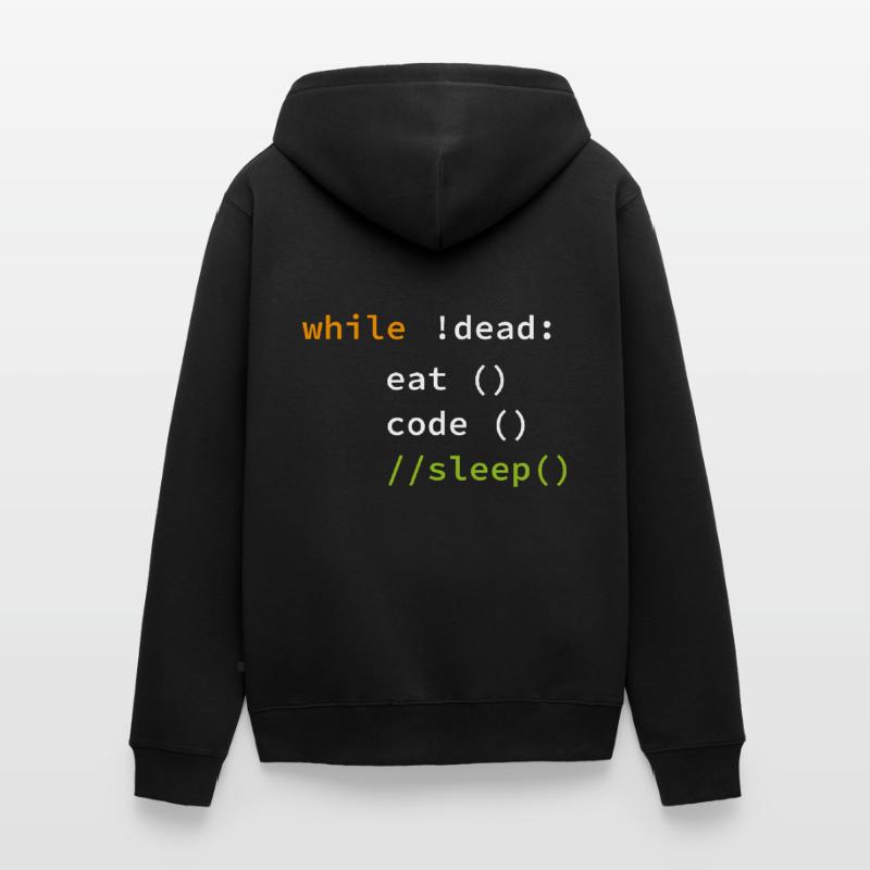 Lustige Codierung Programmierer Geschenk Unisex Premium Bio Zip Hoodie