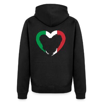 Italie - Veste à capuche bio Premium Unisexe - noir - Dos - Nico (187cm)