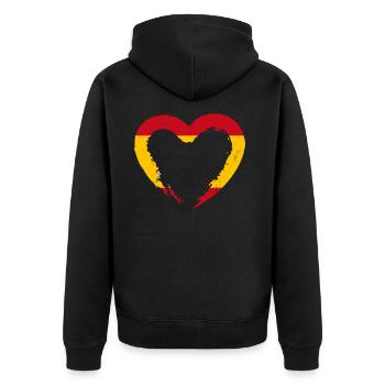 Espagne - Veste à capuche bio Premium Unisexe - noir - Dos - Nico (187cm)