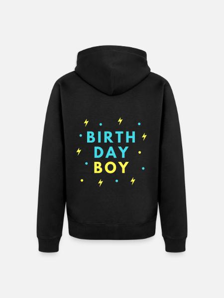Feestvarken | Verjaardag kind | geschenk - Uniseks Premium bio ziphoodie - zwart