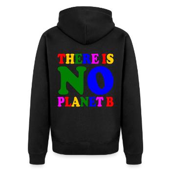 There is no planet b - Veste à capuche bio Premium Unisexe - noir - Dos - Nico (187cm)