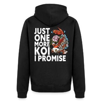 Juste un koi de plus que je promets drôle de koi japonais - Veste à capuche bio Premium Unisexe - noir - Dos - Nico (187cm)